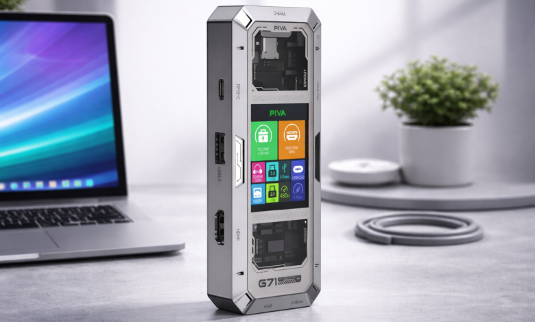 PIVA G71 review — 7-in-1 USB-C hub with smart display, Techmilkyway