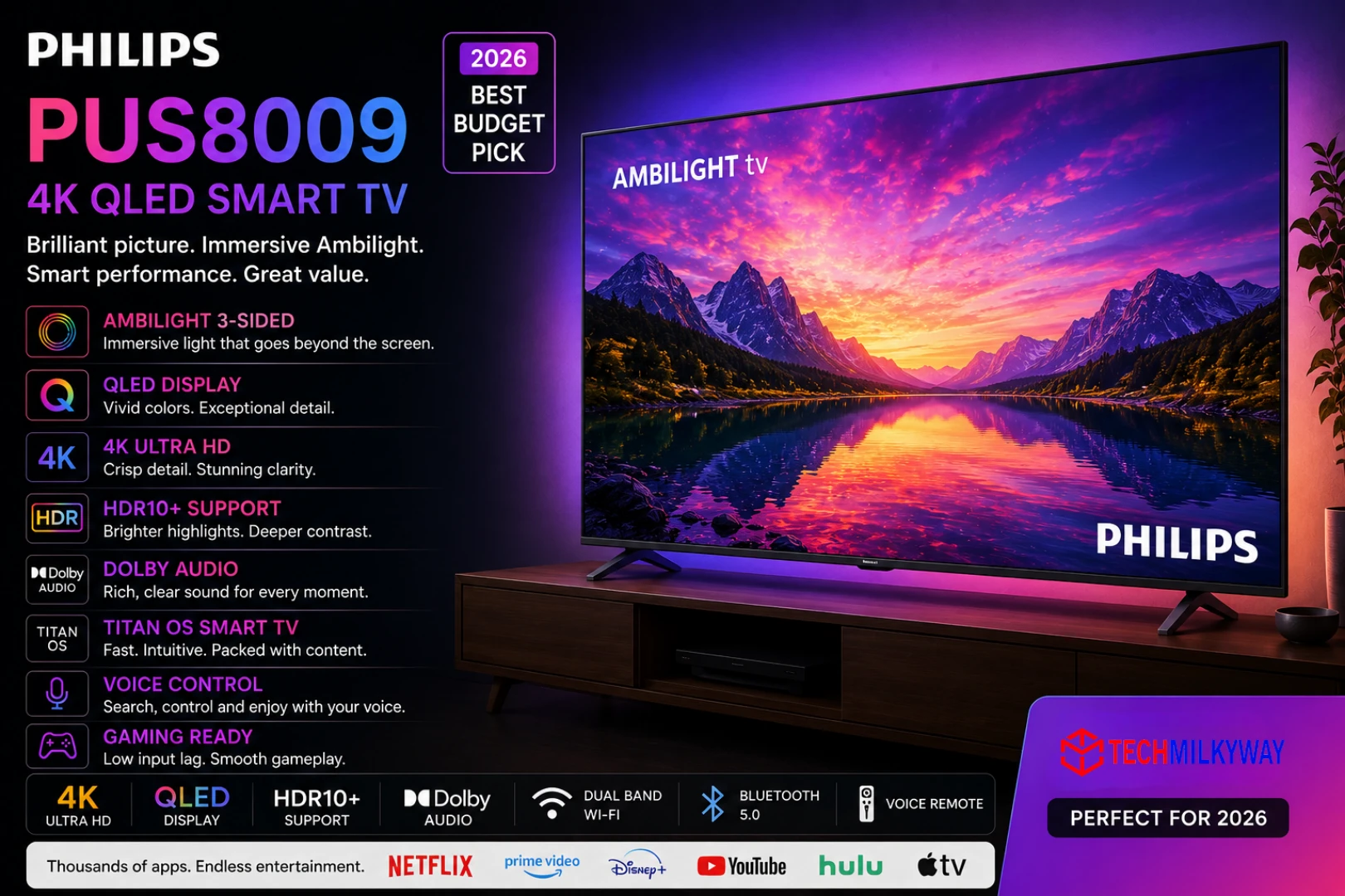 Best budget TVs in 2026, TechMilkyWay