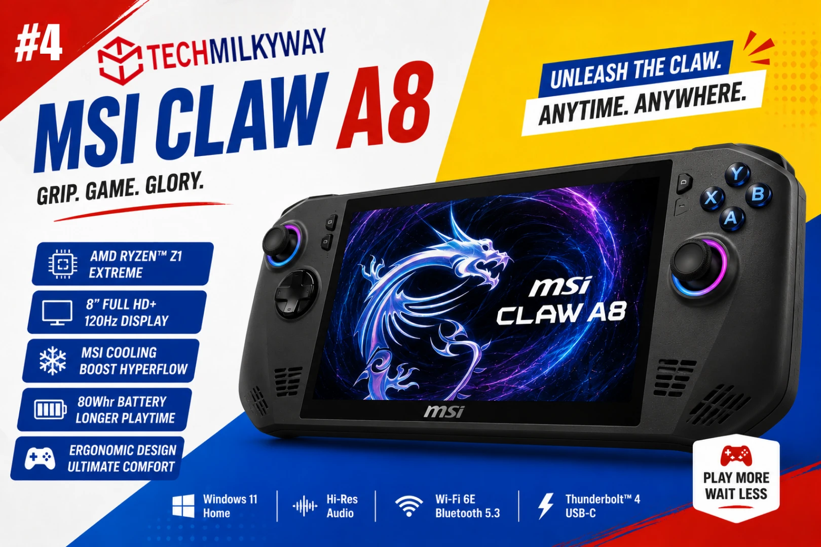 Best handheld gaming consoles in 2026 ranked by TechMilkyWay including Steam Deck OLED Nintendo Switch 2 and ROG Xbox Ally X