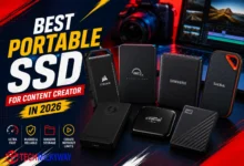 Best portable SSD for content creator in 2026 including Corsair EX400U, OWC Envoy Ultra, and Samsung T9