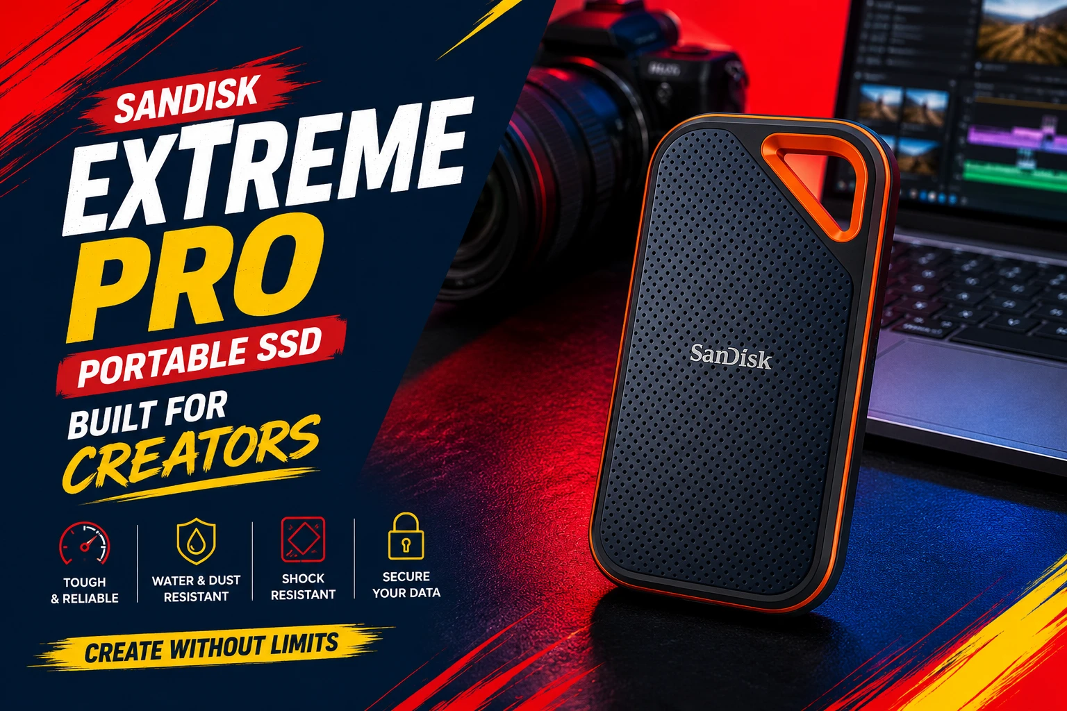Best portable SSD for content creator in 2026 including Corsair EX400U, OWC Envoy Ultra, and Samsung T9
