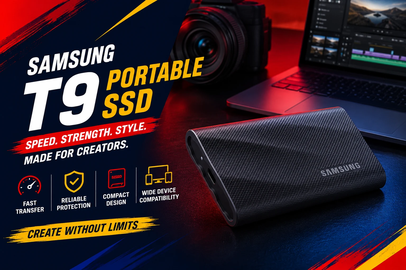 Best portable SSD for content creator in 2026 including Corsair EX400U, OWC Envoy Ultra, and Samsung T9