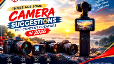 Best Cameras for content creators in 2026 — lineup of vlogging cameras, Techmilkyway