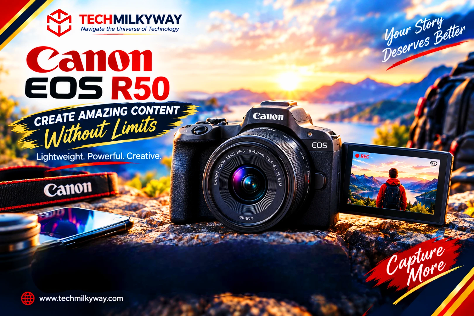 Camera suggestions for content creators in 2026 — lineup of vlogging cameras, Techmilkyway